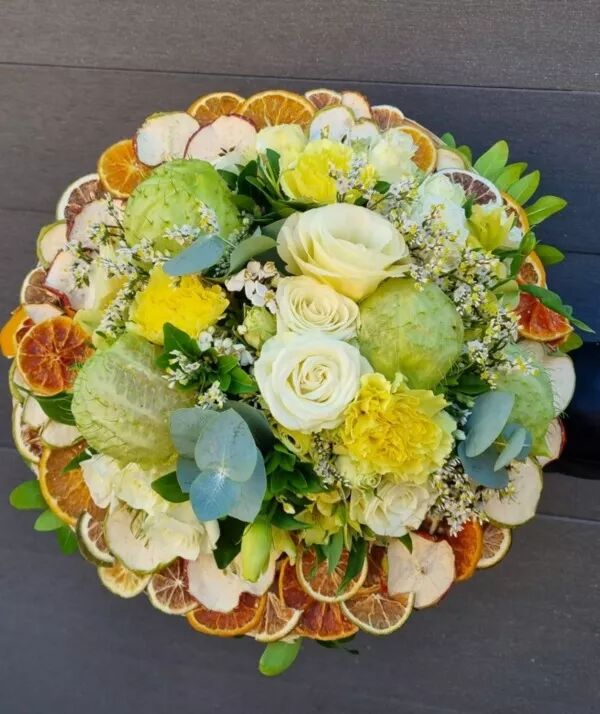 Bouquet structure à base de fruits séchés 