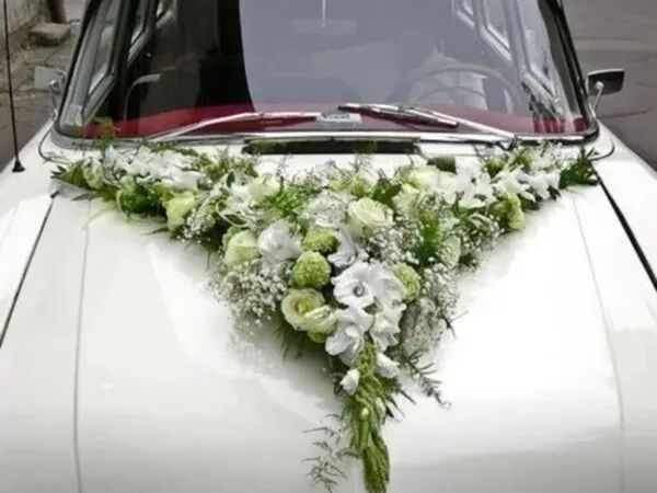 Mariage décoration de voiture