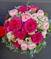 Bouquet rond romantique